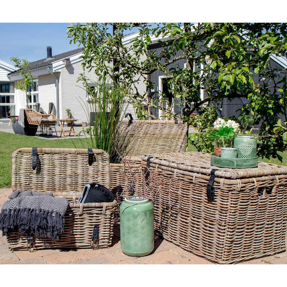 Landhaus Rattan Truhen Set - Speccia (dreiteilig)