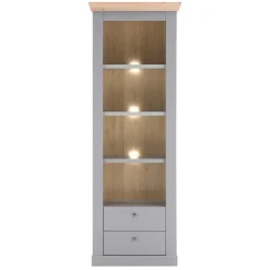 Landhaus Regal in Lichtgrau & Eiche NB - Buleta