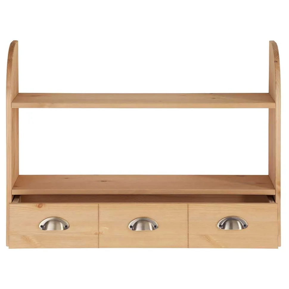 Landhaus Regal mit 2 Ablagen & 3 Schubladen - Zimoni