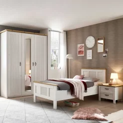 Landhaus Schlafzimmer für eine Person - Malvissa I (dreiteilig)