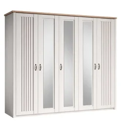 Landhaus Schlafzimmer Komplettset - Malvissa (fünfteilig)