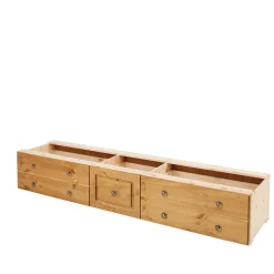 Landhaus Schlafzimmer mit Stauraumbett - Imressa (vierteilig)