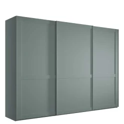 Landhaus Schwebetüren-Schrank in Graugrün - Rajavo