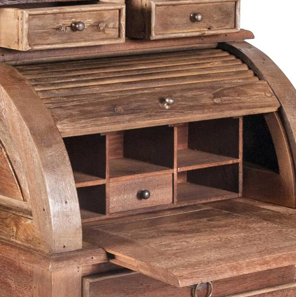 Landhaus Sekretär Mangato aus Teak Recyclingholz