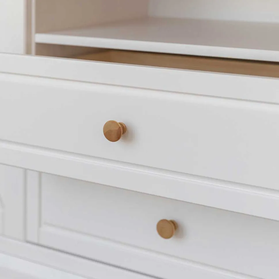 Landhaus Sideboard in Weiß & Natur Kiefer - Saluts