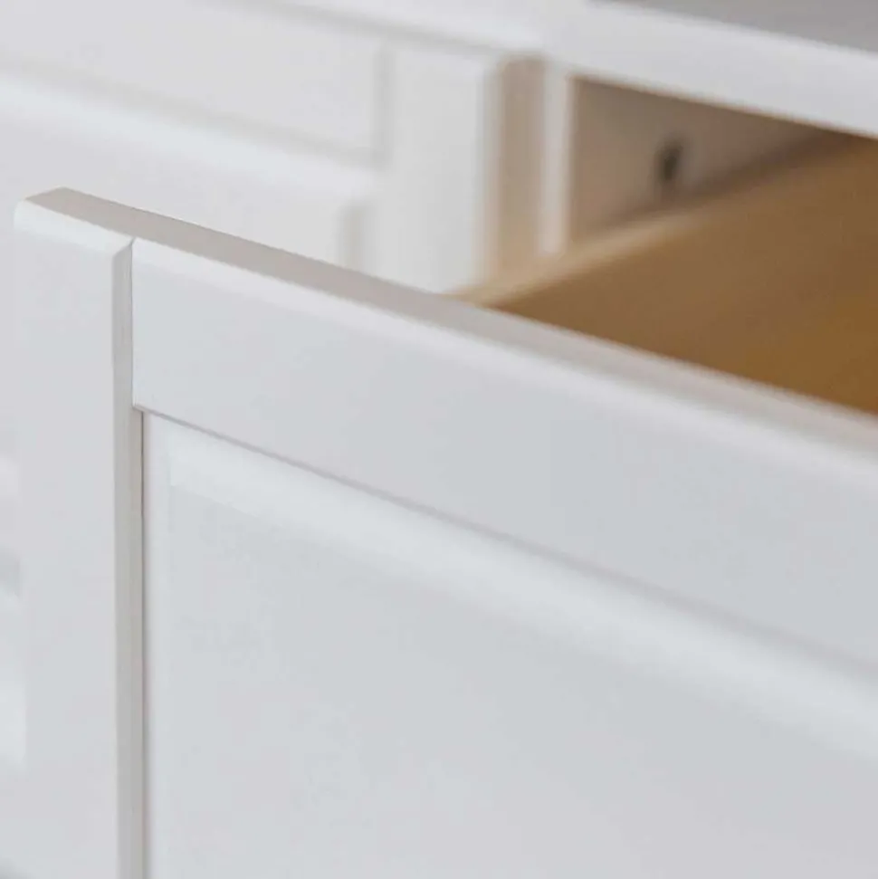 Landhaus Sideboard in Weiß & Natur Kiefer - Saluts