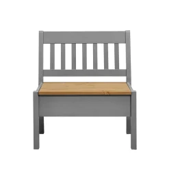 Landhaus Sitzbank in Grau mit Natur - Ziamora