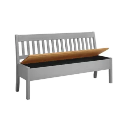 Landhaus Sitzbank in Grau mit Natur - Ziamora