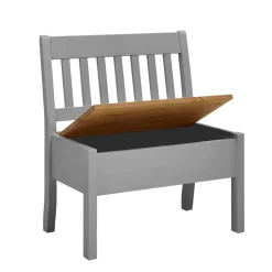 Landhaus Sitzbank in Grau mit Natur - Ziamora