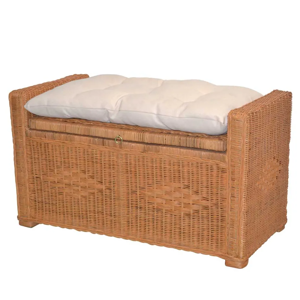 Landhaus Sitztruhe aus Rattan - Momiji