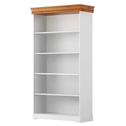 Landhaus Standregal in Weiß und Kiefer - Varicano