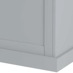 Landhaus Truhe in Grau mit Eiche - Rino