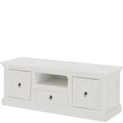 Landhaus TV Board in Weiß lackiert - Lucos