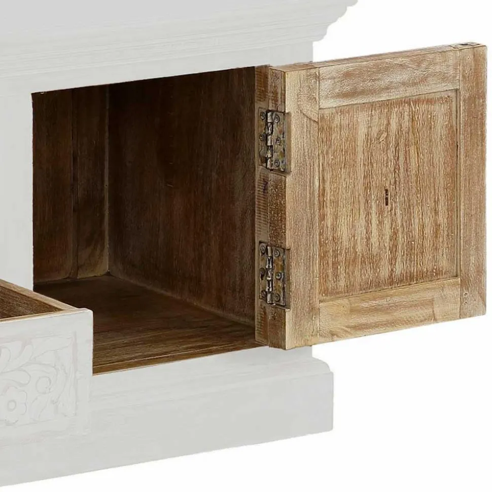 Landhaus TV Board in Weiß lackiert - Lucos