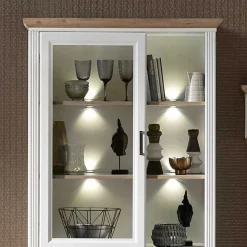 Landhaus TV Wohnkombination mit LED - Sinolita (dreiteilig)