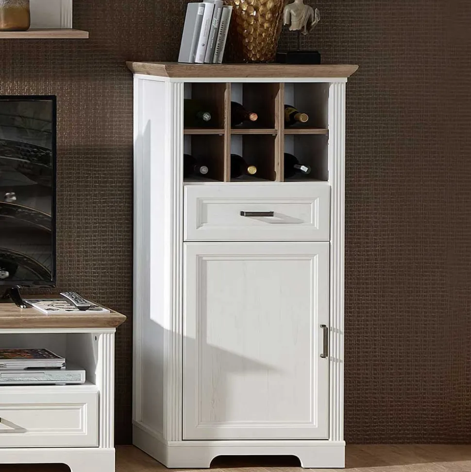 Landhaus TV Wohnmöbel Kombi - Sinolita (dreiteilig)