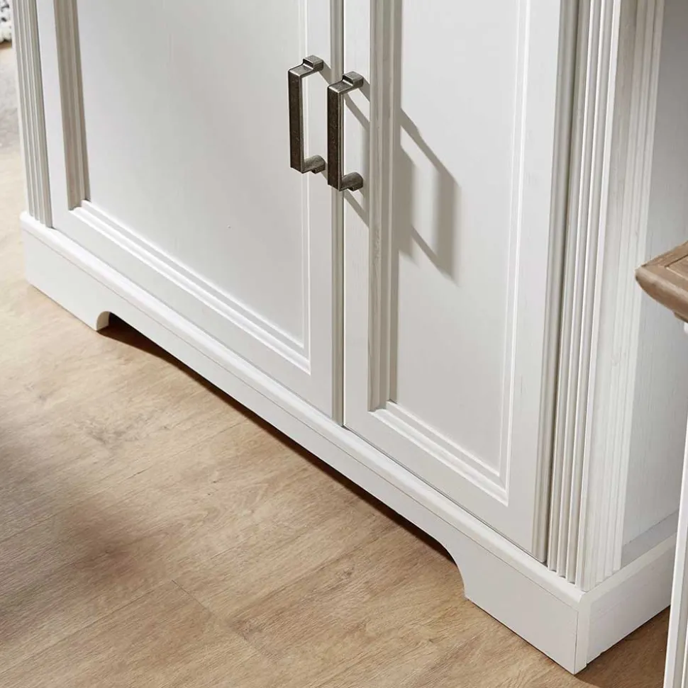 Landhaus TV Wohnwand Möbel Set - Sinolita (vierteilig)