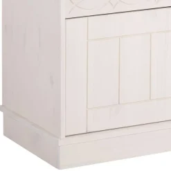 Landhaus TV-Board in Weiß und Kiefer Honig - Zentra