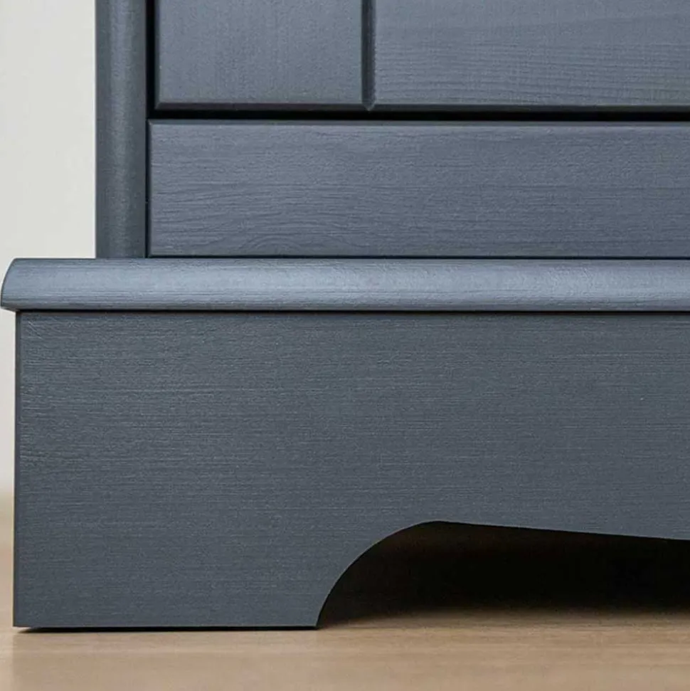 Landhaus Vitrine in Grau und Eiche - Witenga