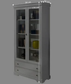 Landhaus Vitrine mit Doppeltür - Zarinas