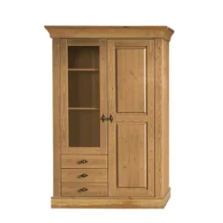 Landhaus Vitrine Piatra in Kiefer Natur gelaugt