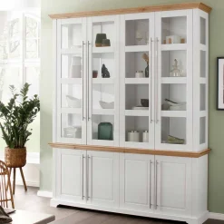 Landhaus Vitrinenschrank mit acht Türen - Eyzaco