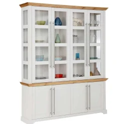 Landhaus Vitrinenschrank mit acht Türen - Eyzaco