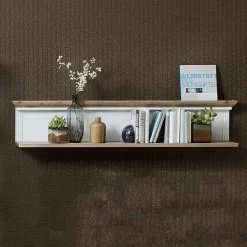 Landhaus Wandregal in Weiß & Eiche - Sinolita