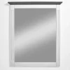 Landhaus Wandspiegel in Weiß & Grau - Caneon