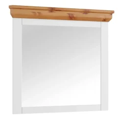 Landhaus Wandspiegel mit Kiefernholz Rahmen - Saluts