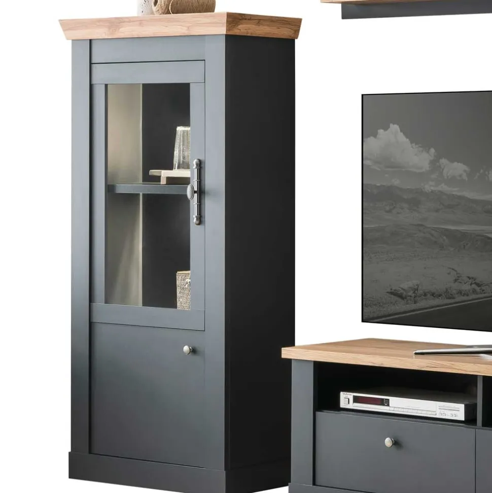 Landhaus Wohnwand Set - Lionel (vierteilig)