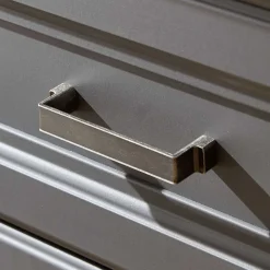 Landhaus Wohnzimmermöbel in Grau - Thumbs (dreiteilig)