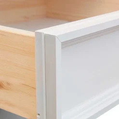 Landhaus Wäscheschrank in Weiß lackiert - Indico