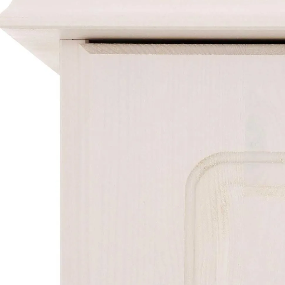 Landhaus Wäsche-Schrank in Weiß lackiert - Ilvestra