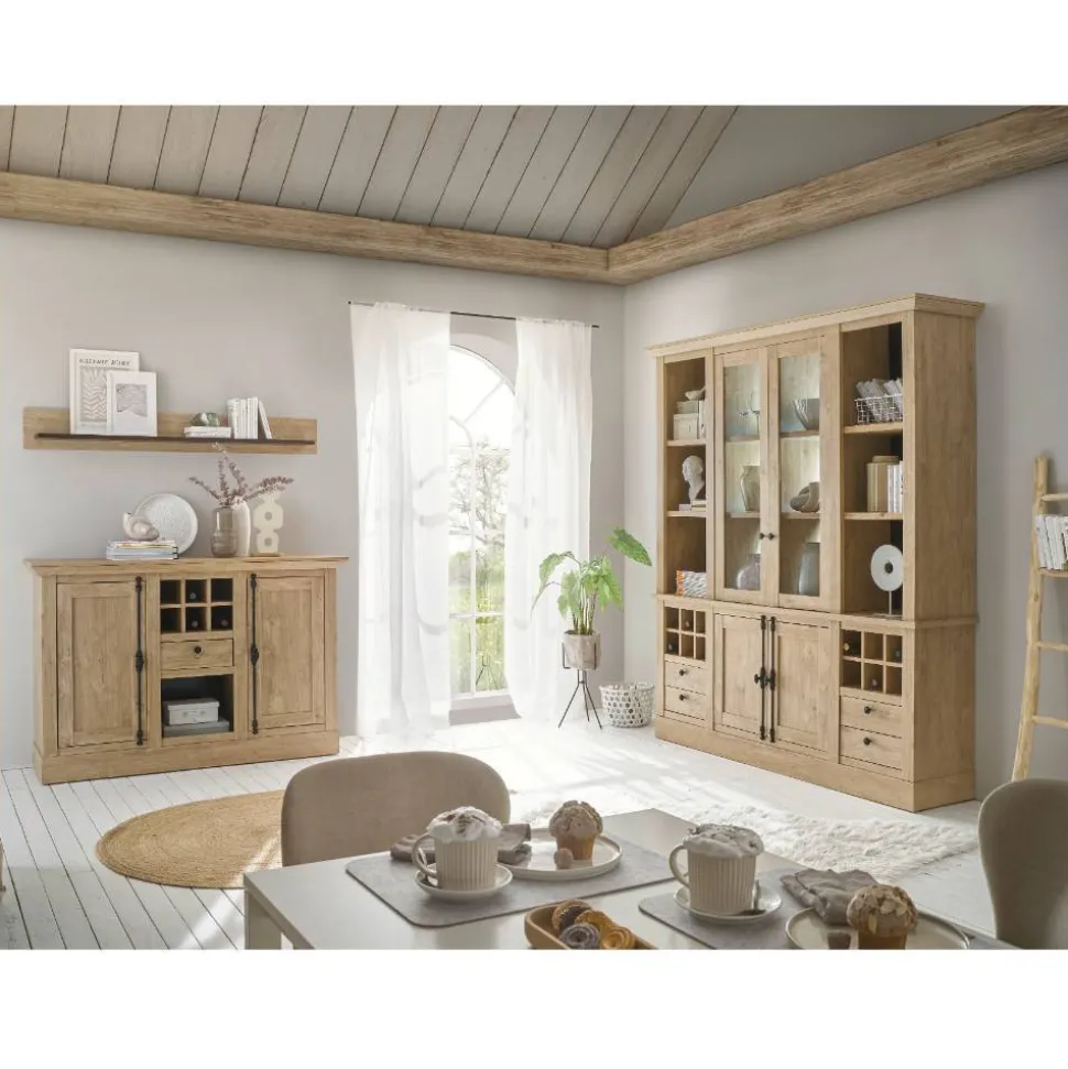 Landhaus-Anrichte in Eiche Gold - Hengas