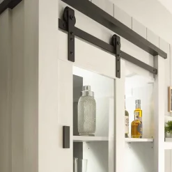 Landhausküche Oberschrank mit Glas Schiebetür - Eture