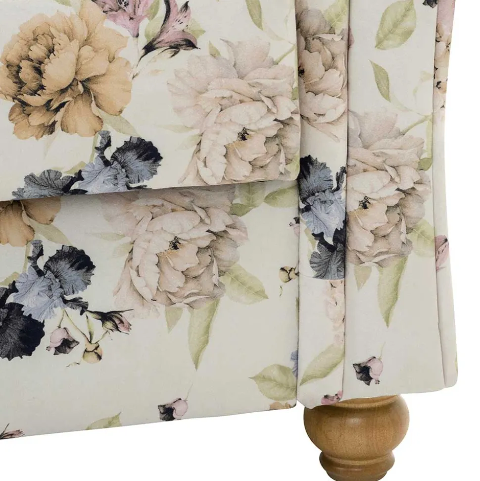Landhaus-Recamiere mit Blumen Muster - Vergil
