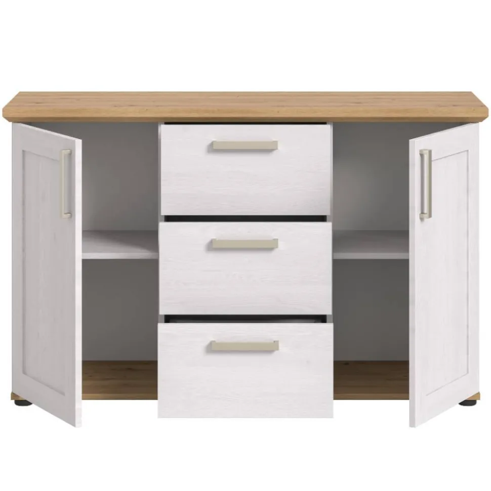 Landhaus-Sideboard in Weiß - Tocella