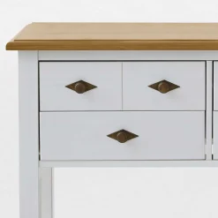 Landhausstil Möbel Set Sibiuta in Weiß (zweiteilig)