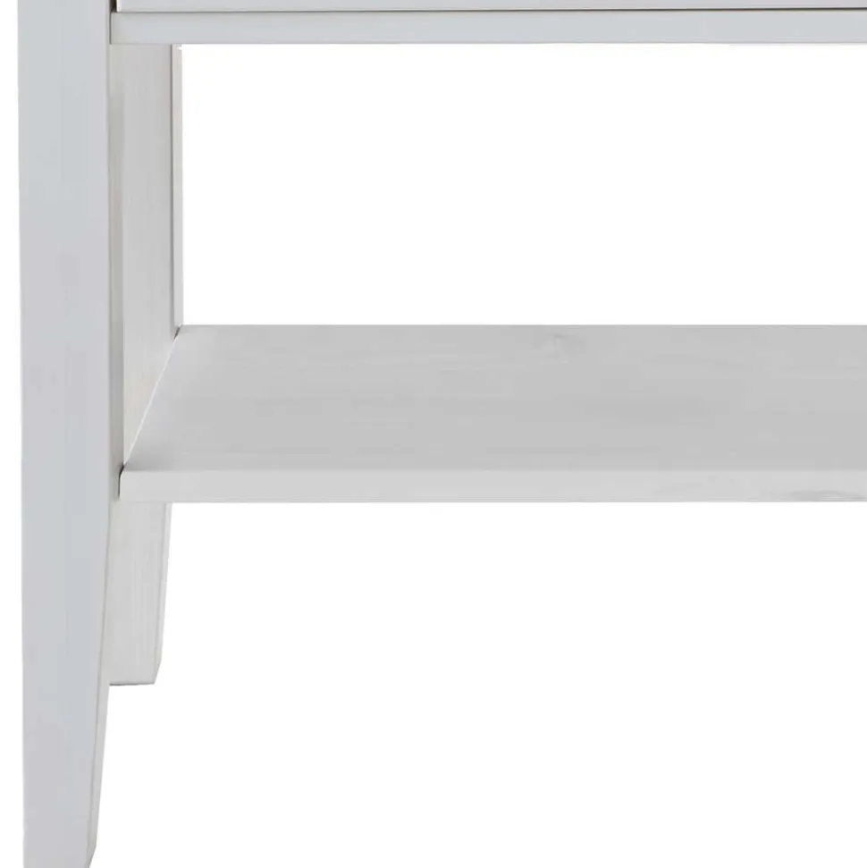 Landhausstil Möbel Set Sibiuta in Weiß (zweiteilig)