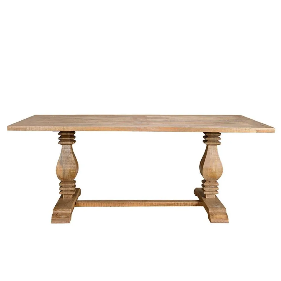 Landhaustisch aus Mangobaum Massivholz - Danaha