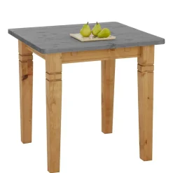 Landhaustisch in Grau & Kiefer Lauge - Eshelas