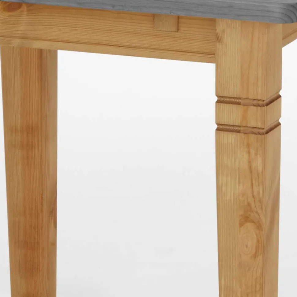 Landhaustisch in Grau & Kiefer Lauge - Eshelas