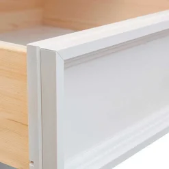 Landhaus-Wohnzimmertisch in Weiß mit Eiche - Bordona