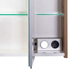 LED Bad-Spiegelschrank in Touchwood - Dadros