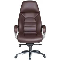 Leder Bürosessel in Dunkelbraun - Kosra