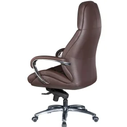 Leder Bürosessel in Dunkelbraun - Kosra