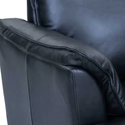 Leder Ecksofa in Schwarz - Lagon