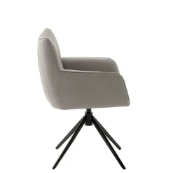 Leder Esstischstühle in Creme - drehbar - Klimaca (2er Set)