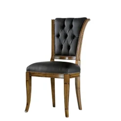 Leder Polsterstuhl in italienischem Design - Liriana